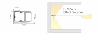 Sonew series light bar for layered glass