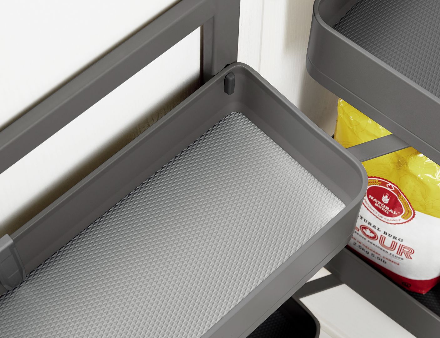 Encanto base cabinet mini pantry rollout basket