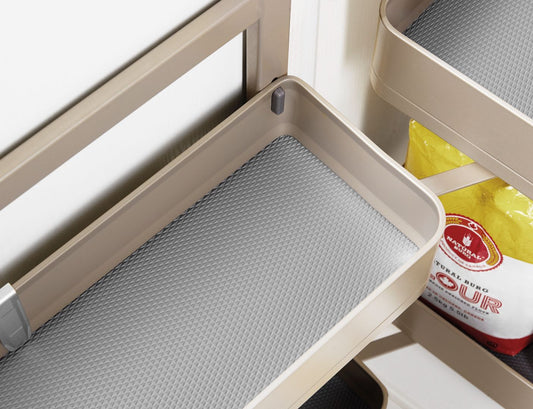 Encanto base cabinet mini pantry rollout basket