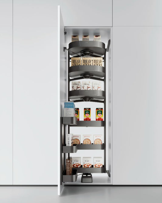 Encanto multifunctional tall unit rotable shelf