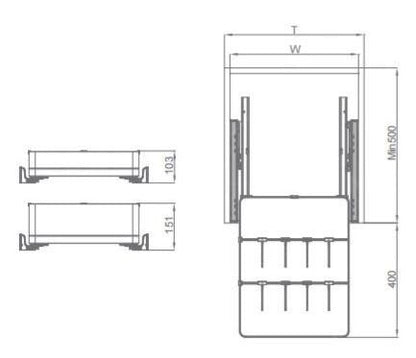 Encanto inner drawer box (lower height)