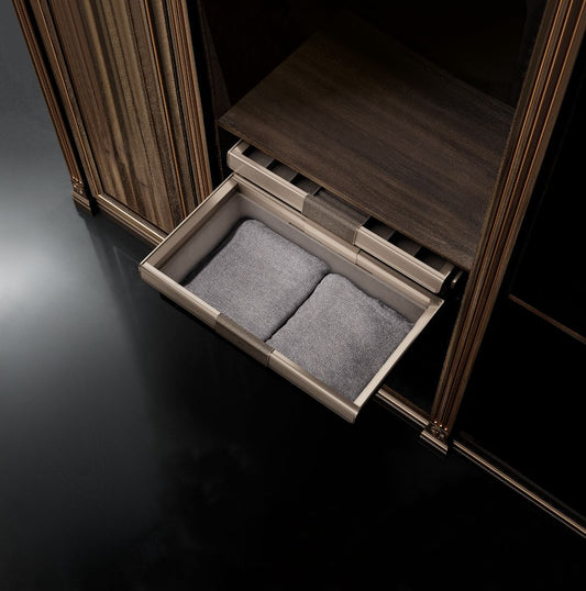 Violet soft close velvet basket