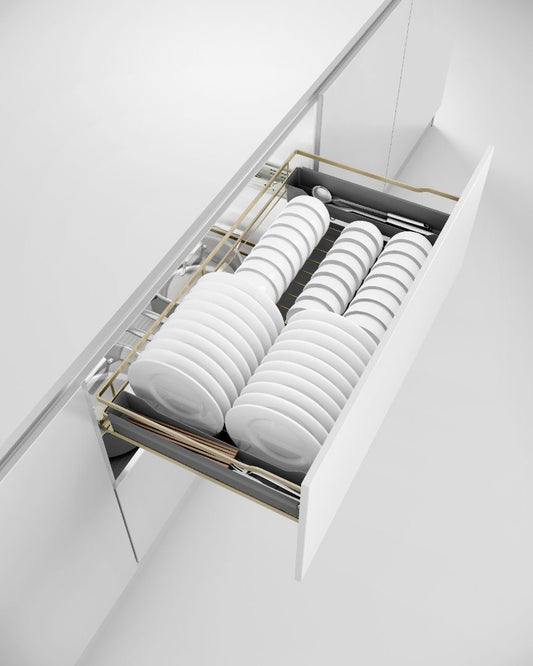 Champagne rose three side multifunctional flat wire basket