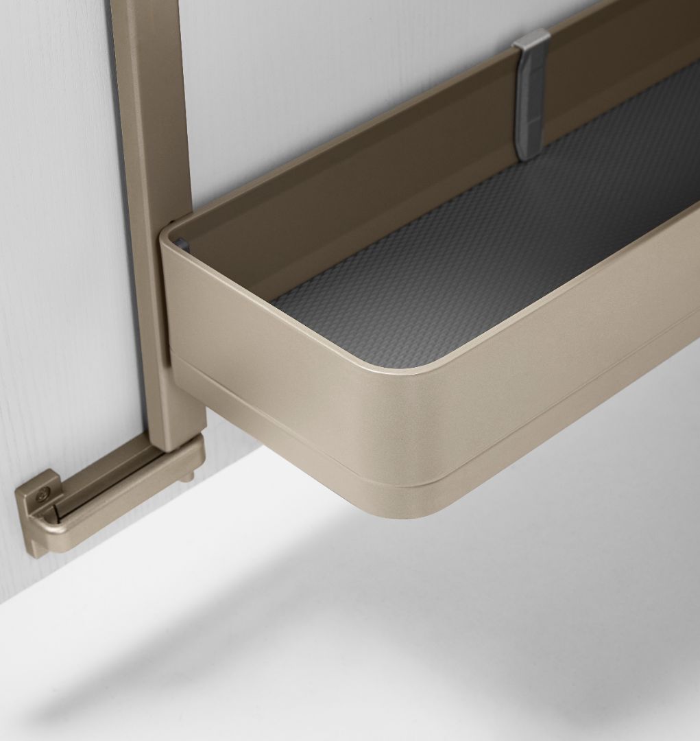 Encanto side basket attached door under sink