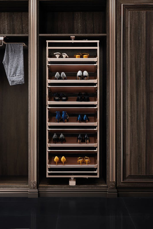 Violet 360 degrees rotatable multi tier shoes rack 12 layers