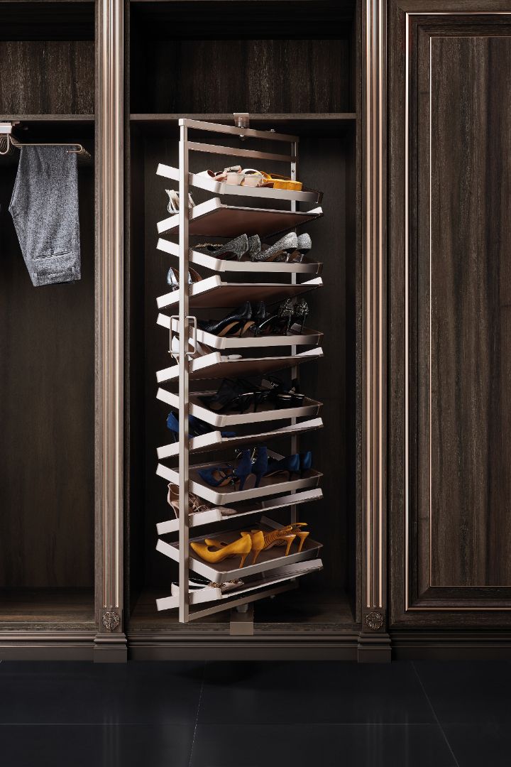 Violet 360 degrees rotatable multi tier shoes rack 12 layers