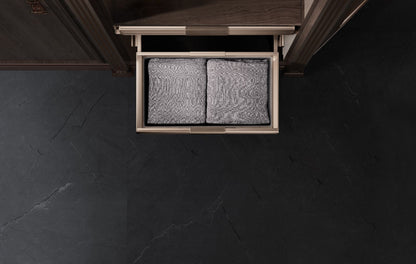 Violet soft close velvet basket