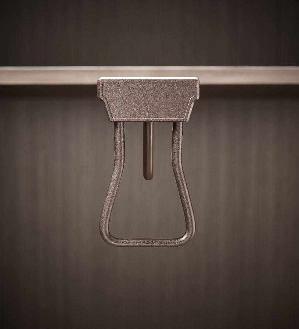 Ralphie top-install soft closing wire clothes rack