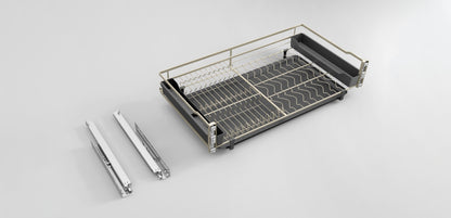 Champagne rose three side multifunctional flat wire basket