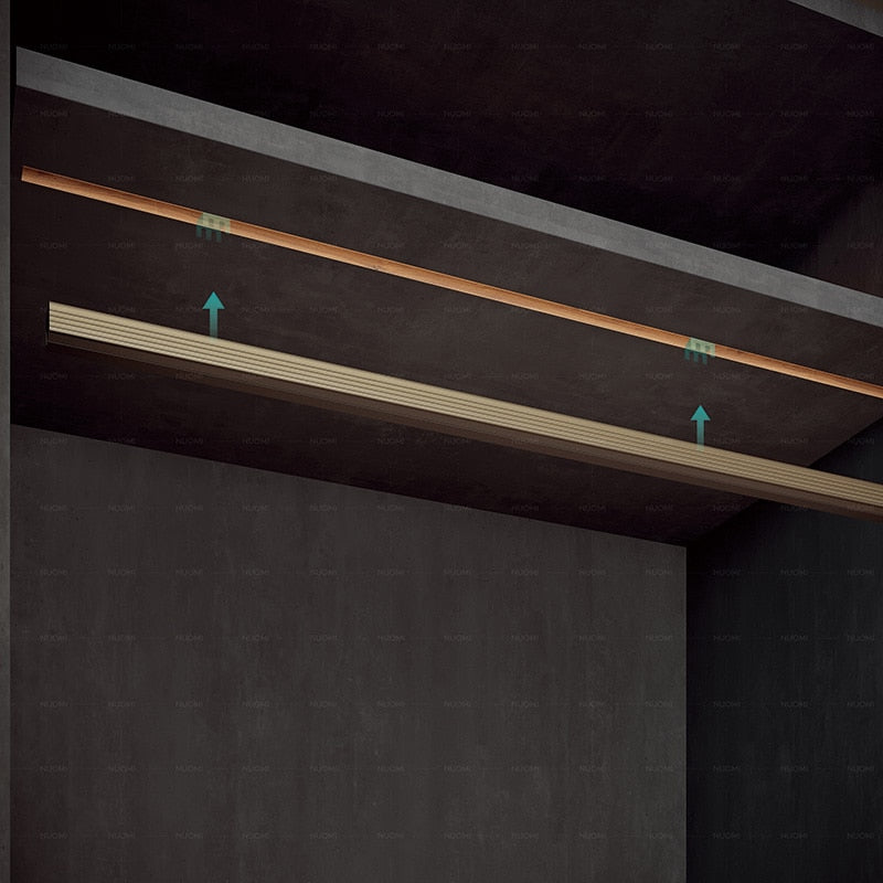 Built in lighting bar flanged aluminium 3000K and 4000K 10*10
