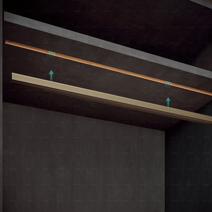Built in lighting bar flanged aluminium 3000K and 4000K 10*10