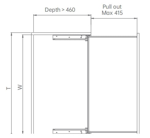 Dawn series pull out basket